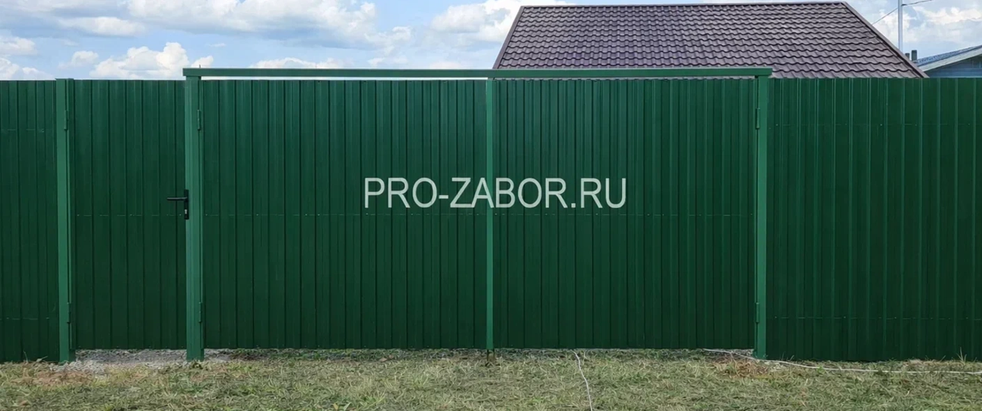 Ворота распашные из профнастила 4000x3000